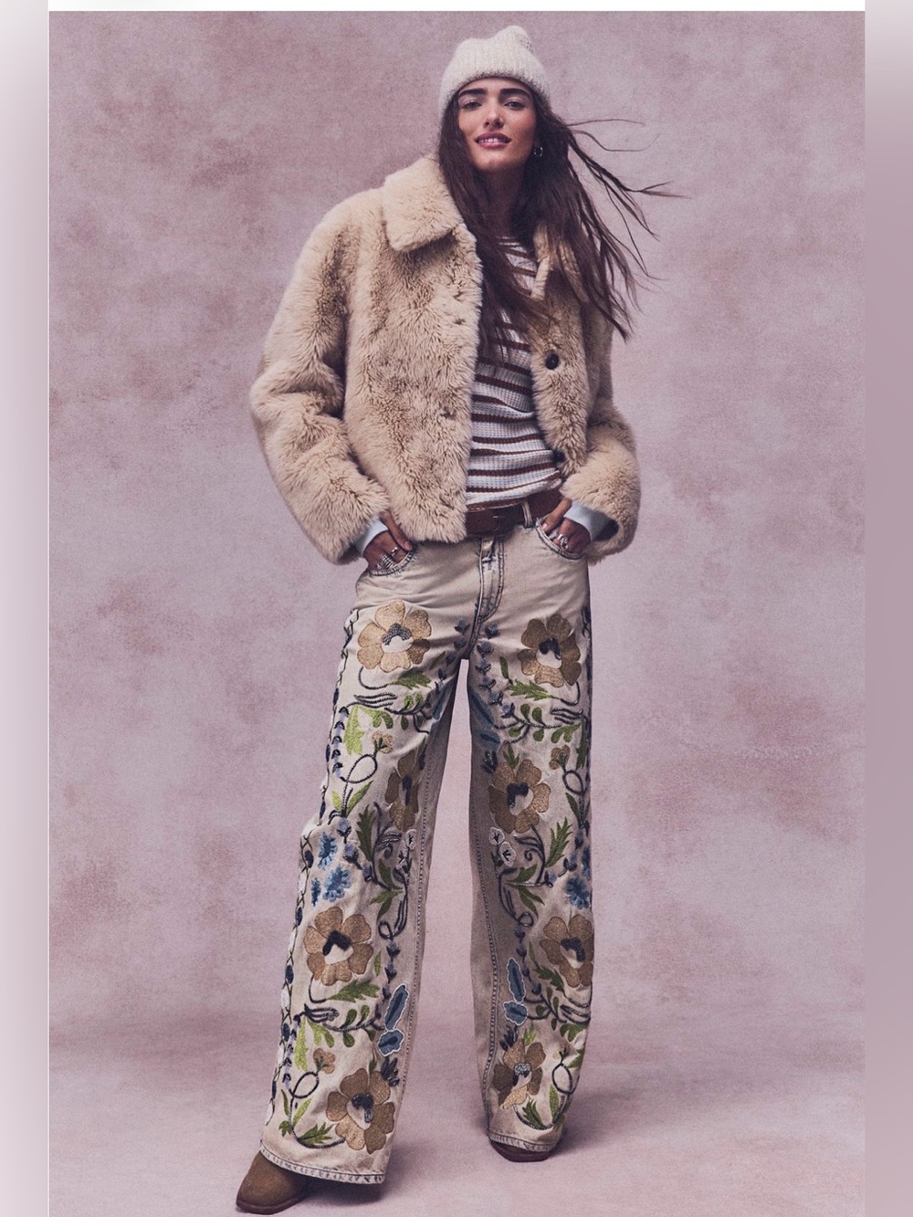 Free People Alice Throw On Faux Fur Jacket